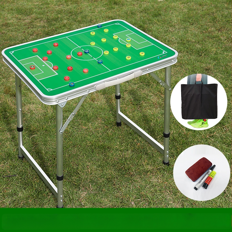 JIANNA Футболна тактическа дъска, многофункционална маса, магнитна тактическа дъска, алуминиева сплав, сгъваема преносима маса за демонстрация на разговори