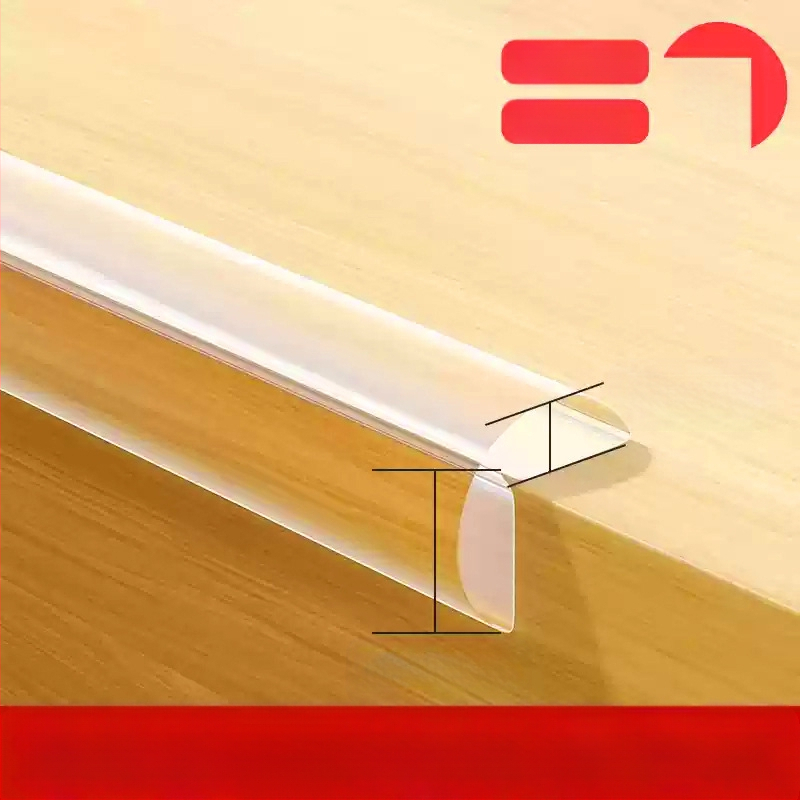 Läbipaistvad kokkupõrkevastased ribad lastele, keskkonnasõbralikud pehmed seina nurgakleebised, beebi närimislaua nurgakaitsekleebised