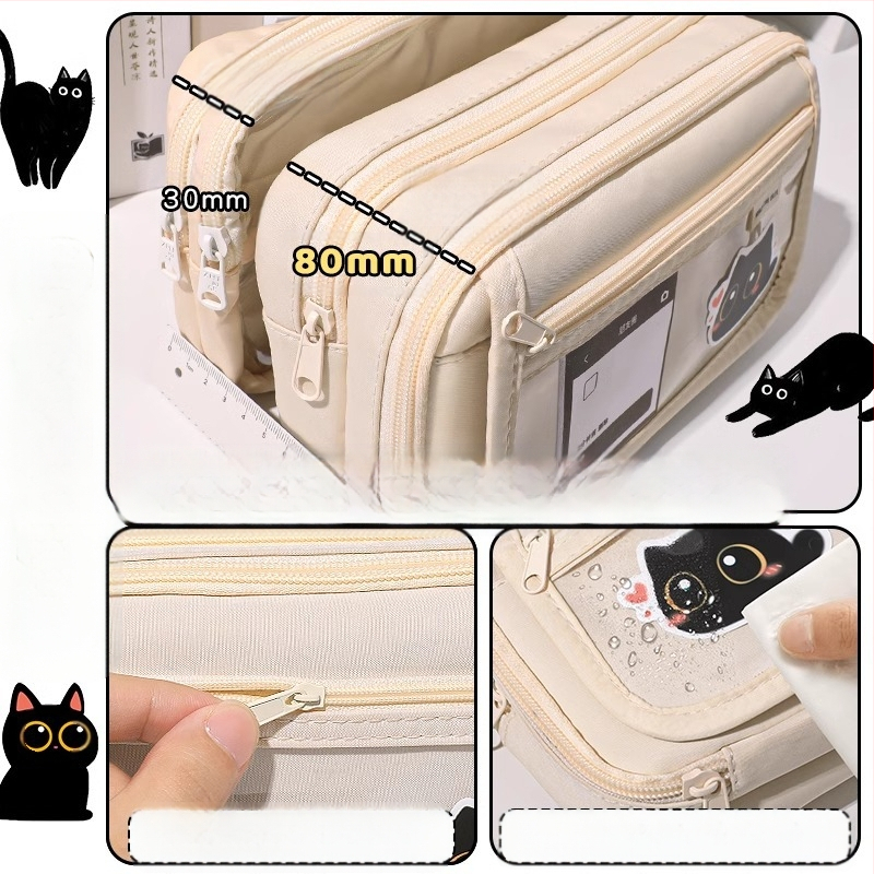 Üheksakihiline suure mahutavusega loominguline kassipliiats, õpilase pliiats, väärtuslik lihtne nišivalukott, kirjatarvete kott poisile