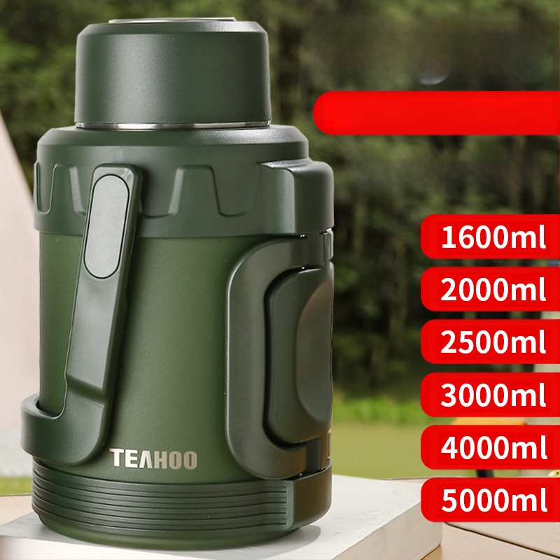 Antibakterinis maistinis nerūdijančio plieno šilumos izoliacija lauko buitinis didelės talpos virdulys nešiojamas lauko termosinis puodelis studentų termosinis butelis