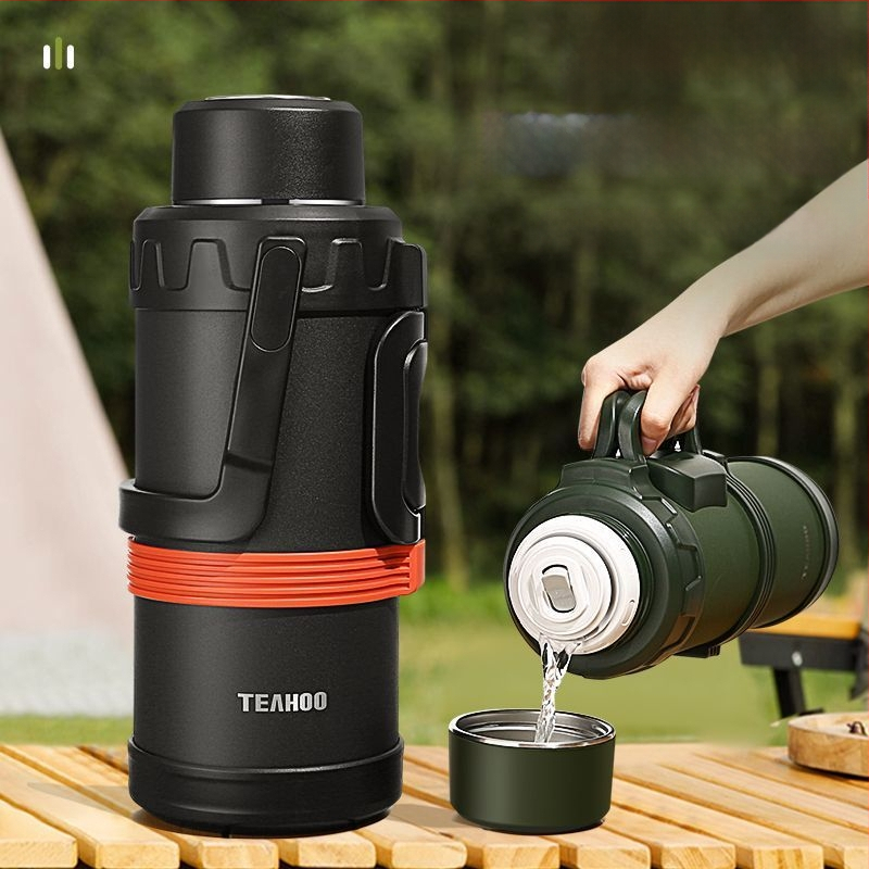 Antibakterinis maistinis nerūdijančio plieno šilumos izoliacija lauko buitinis didelės talpos virdulys nešiojamas lauko termosinis puodelis studentų termosinis butelis