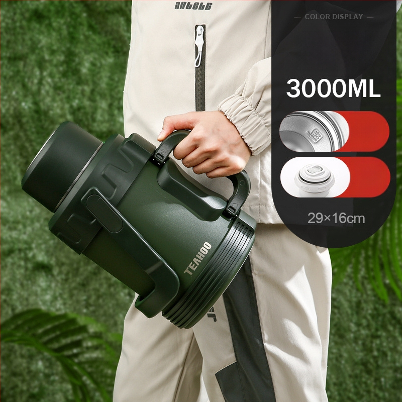 Antibakterinis maistinis nerūdijančio plieno šilumos izoliacija lauko buitinis didelės talpos virdulys nešiojamas lauko termosinis puodelis studentų termosinis butelis