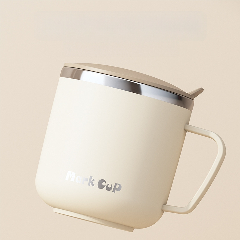 Spetsiaalne tass kaerahelbepudru leotamiseks, piimahommikusöögi tass, kruus, 304 roostevabast terasest kohvitass, uus tass naistele, meestele