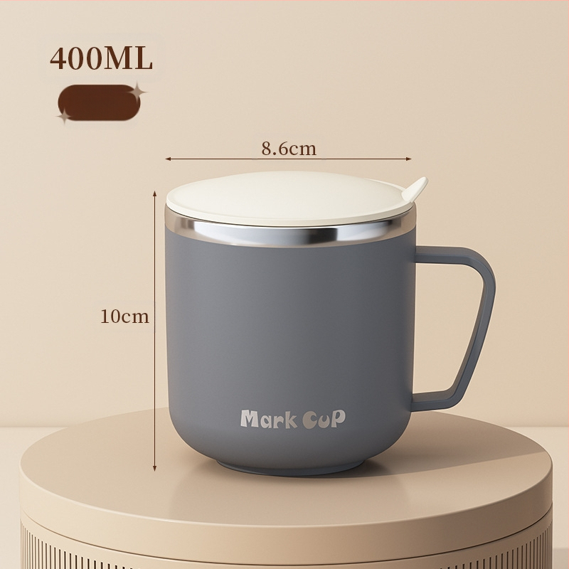 Spetsiaalne tass kaerahelbepudru leotamiseks, piimahommikusöögi tass, kruus, 304 roostevabast terasest kohvitass, uus tass naistele, meestele