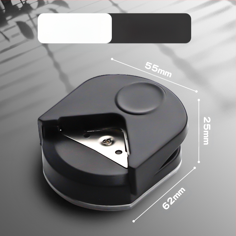 Apaļš stūru griezējs R4 apaļš stūru griezējs mazs apaļš griezējs pēcdiploma iestājeksāmeniem nošķelts birstošu lapu loka foto DIY apsveikuma kartīte