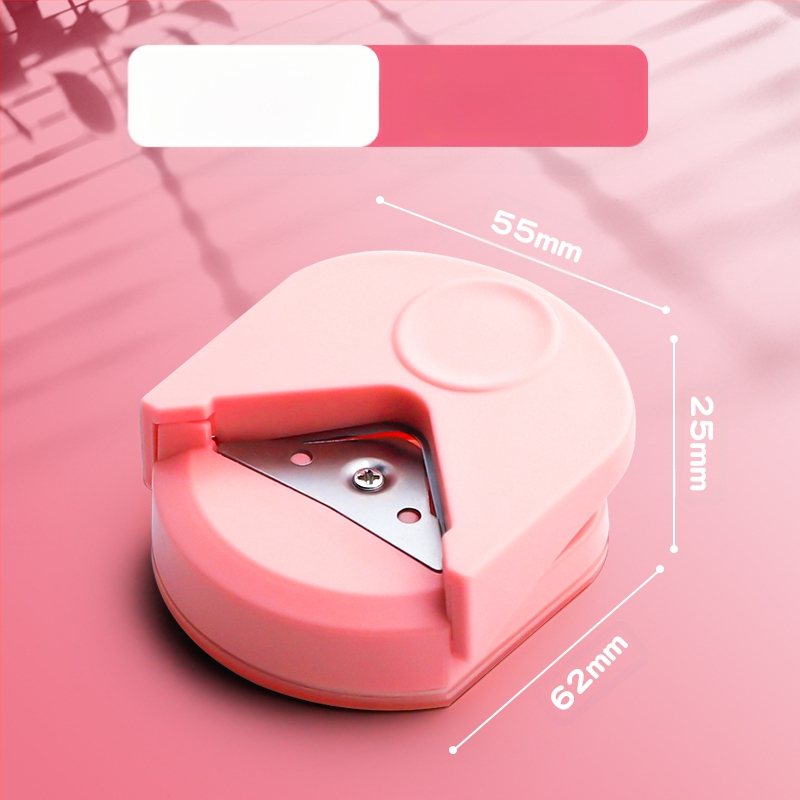 Apaļš stūru griezējs R4 apaļš stūru griezējs mazs apaļš griezējs pēcdiploma iestājeksāmeniem nošķelts birstošu lapu loka foto DIY apsveikuma kartīte