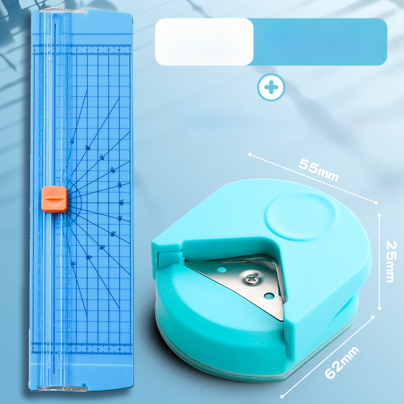 Apaļš stūru griezējs R4 apaļš stūru griezējs mazs apaļš griezējs pēcdiploma iestājeksāmeniem nošķelts birstošu lapu loka foto DIY apsveikuma kartīte