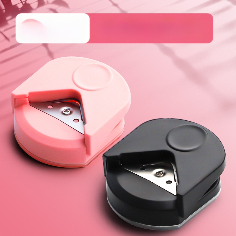 Apaļš stūru griezējs R4 apaļš stūru griezējs mazs apaļš griezējs pēcdiploma iestājeksāmeniem nošķelts birstošu lapu loka foto DIY apsveikuma kartīte