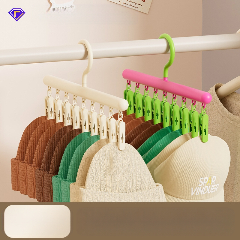 Majapidamisriidepuu klambriga, kõrge värviväärtusega õmblusteta klambriga, multifunktsionaalne üheotstarbeline plastmassist aluspesu sokkide klamber