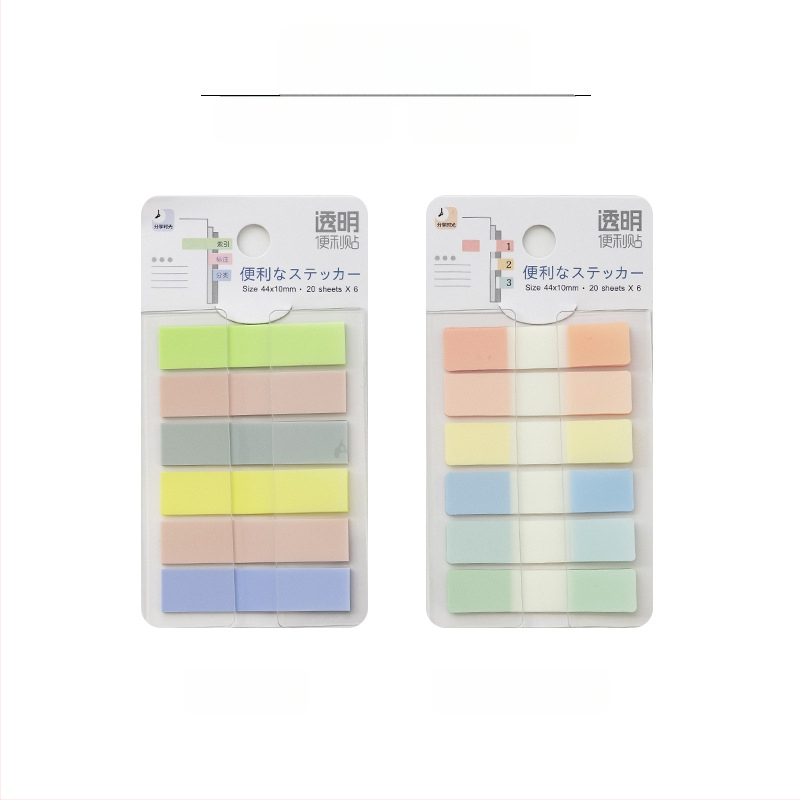 Kleepuv kolmemõõtmeline märkmepaber, õpilastele mõeldud värviliste siltidega indekskleebised