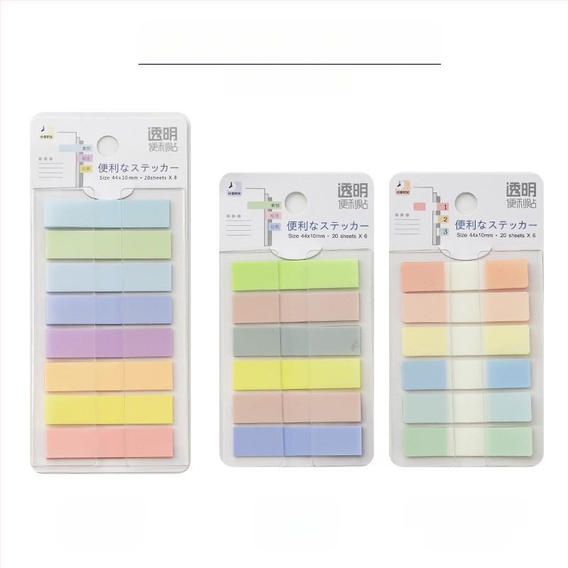 Kleepuv kolmemõõtmeline märkmepaber, õpilastele mõeldud värviliste siltidega indekskleebised