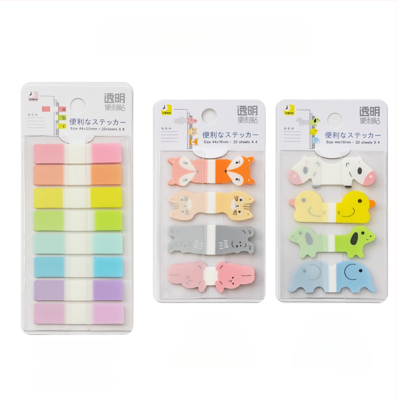 Kleepuv kolmemõõtmeline märkmepaber, õpilastele mõeldud värviliste siltidega indekskleebised