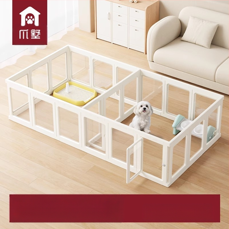 Claw Villa läbipaistev koeratara akrüülkennel lemmikloomade sisetara küülikule suurele koerale väikesele koerale koerapuur