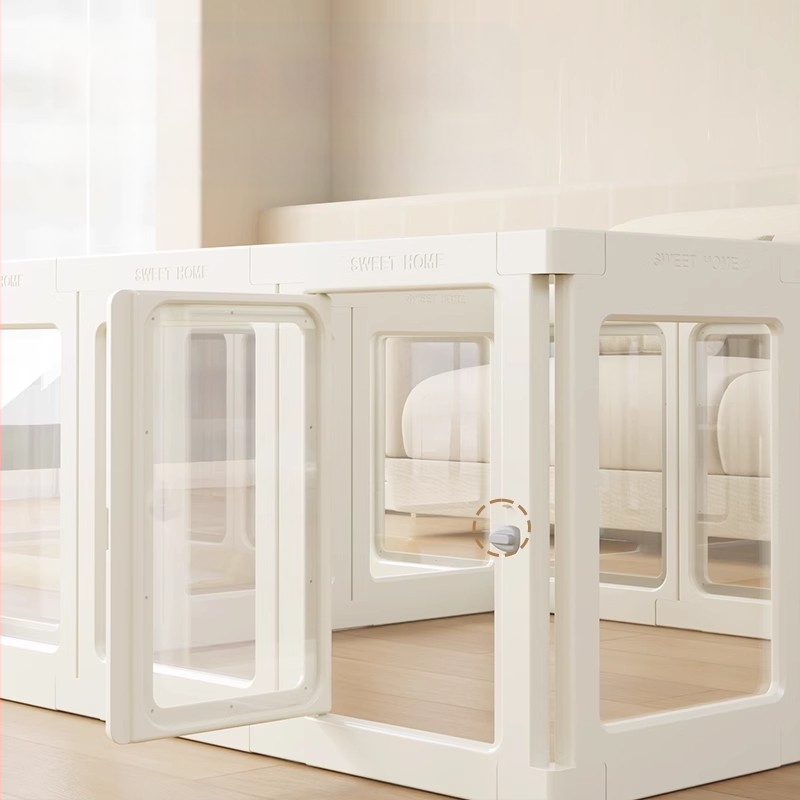 Claw Villa läbipaistev koeratara akrüülkennel lemmikloomade sisetara küülikule suurele koerale väikesele koerale koerapuur