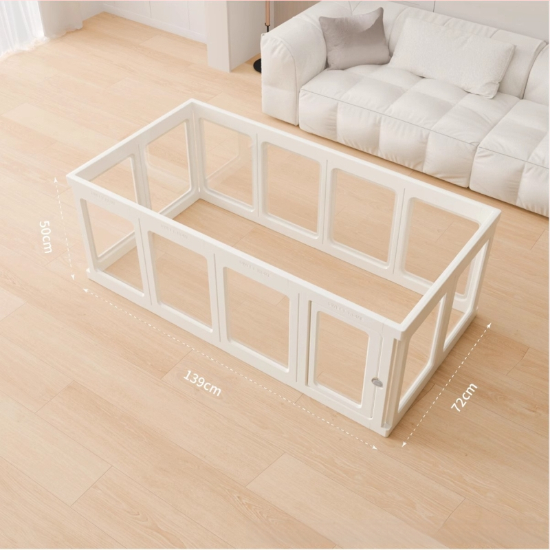 Claw Villa läbipaistev koeratara akrüülkennel lemmikloomade sisetara küülikule suurele koerale väikesele koerale koerapuur