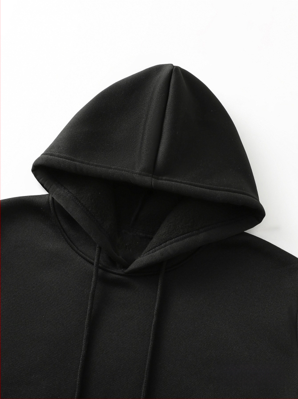 Meeste geomeetrilise mustriga vabaaja kapuutsiga dressipluus - pikkade varrukatega, känguru taskuga, sportimiseks õues kasutamiseks