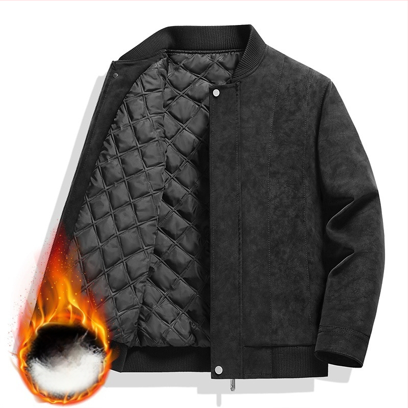 Pavasario ir rudens nauja užsienio prekybos didmeninė motociklo striukė paaugliams vyriška zomšos PU striukė vyriška laisvalaikio odinė vėjo nepraleidžianti striukė