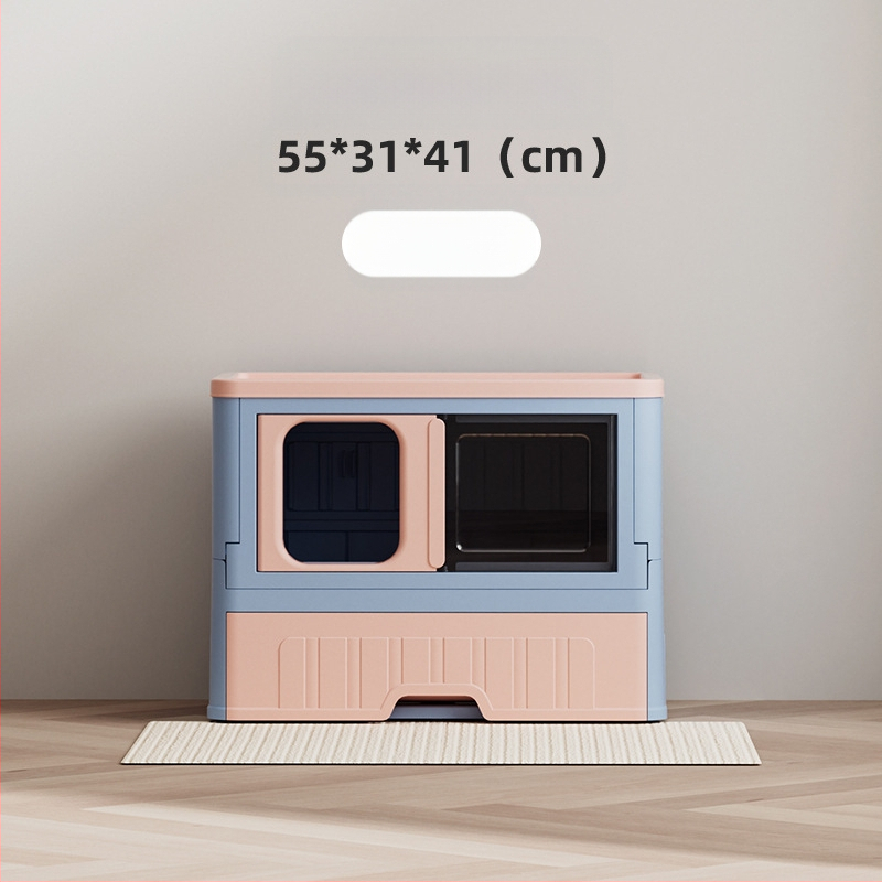 Täielikult suletud kassiliivakast, lõhna- ja pritsmevastane sahtlitüüpi kassiliivakast, kokkupandav mitmekihiline liivavastane kassi tualettruum, hulgimüük