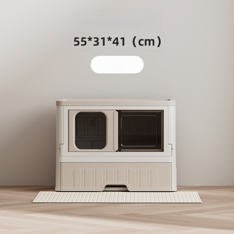 Täielikult suletud kassiliivakast, lõhna- ja pritsmevastane sahtlitüüpi kassiliivakast, kokkupandav mitmekihiline liivavastane kassi tualettruum, hulgimüük