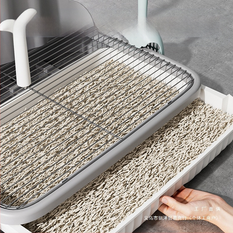 2025 m. stalčiaus tipo šunų tualetas, šunims, mažiems šunims, šuniukams, apsaugantis nuo žingsnių, smėlio dubenėlis, meškiukų kakučių dubenėlis