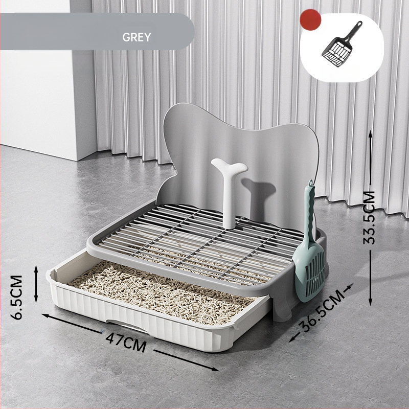2025 m. stalčiaus tipo šunų tualetas, šunims, mažiems šunims, šuniukams, apsaugantis nuo žingsnių, smėlio dubenėlis, meškiukų kakučių dubenėlis