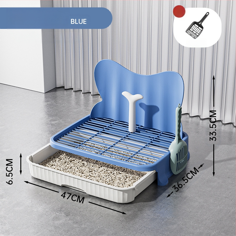 2025 m. stalčiaus tipo šunų tualetas, šunims, mažiems šunims, šuniukams, apsaugantis nuo žingsnių, smėlio dubenėlis, meškiukų kakučių dubenėlis