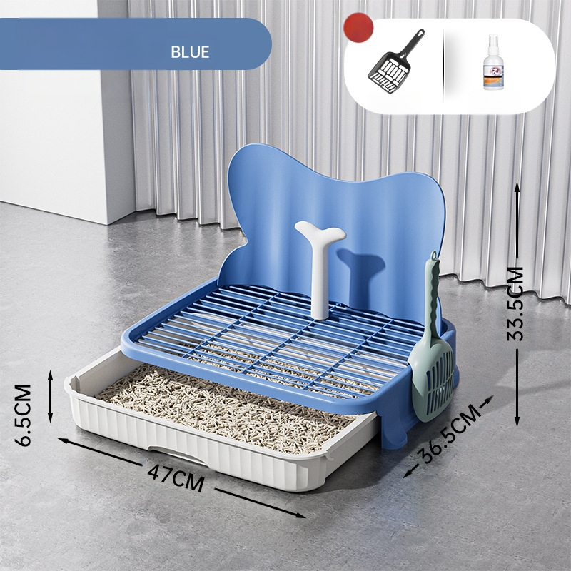 2025 m. stalčiaus tipo šunų tualetas, šunims, mažiems šunims, šuniukams, apsaugantis nuo žingsnių, smėlio dubenėlis, meškiukų kakučių dubenėlis