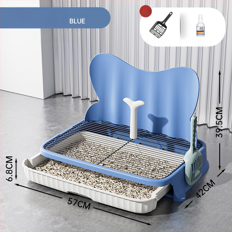 2025 m. stalčiaus tipo šunų tualetas, šunims, mažiems šunims, šuniukams, apsaugantis nuo žingsnių, smėlio dubenėlis, meškiukų kakučių dubenėlis