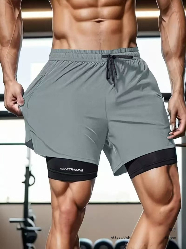 Väliskaubanduse piiriülesed kolmveerandpüksid, suvised päikesekindlad kahekihilised spordipüksid meestele ja naistele, kes jooksevad õues