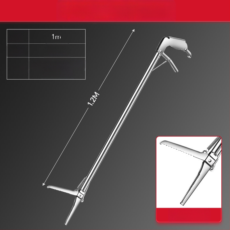 Pagarināts zuša klipsis jūras makšķerēšanai, sabiezinātas zuša knaibles, saliekamas čūskas āķa knaibles, neslīdošs makšķerēšanas āķa rīks jūras makšķerēšanai