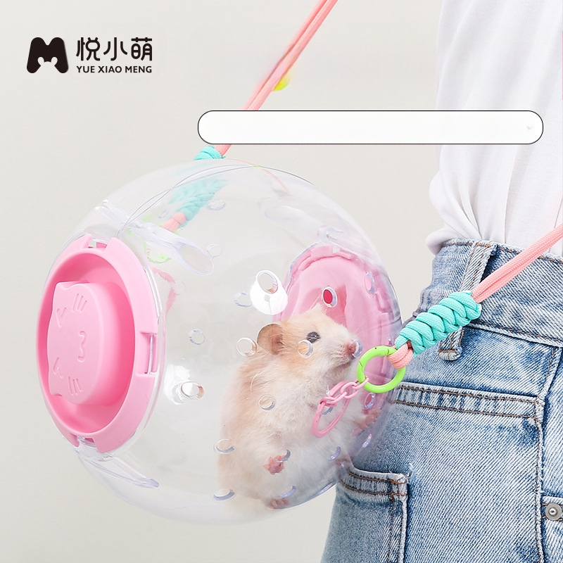 Yue Xiaomengi hamstri puuri jooksupall kaheotstarbeline kuldne karu hiilimismänguasi väljamineku rihmaga pesa ülisuur luksusvilla