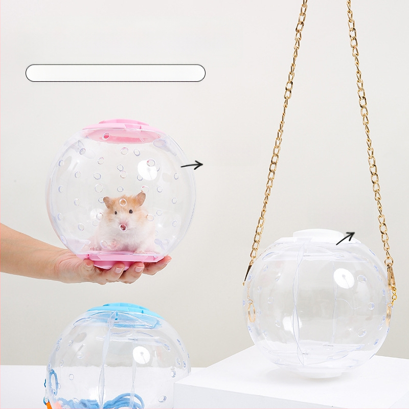 Yue Xiaomengi hamstri puuri jooksupall kaheotstarbeline kuldne karu hiilimismänguasi väljamineku rihmaga pesa ülisuur luksusvilla