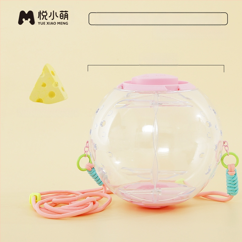 Yue Xiaomengi hamstri puuri jooksupall kaheotstarbeline kuldne karu hiilimismänguasi väljamineku rihmaga pesa ülisuur luksusvilla