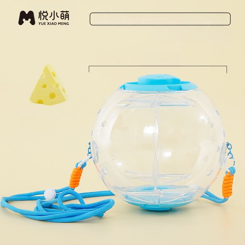 Yue Xiaomengi hamstri puuri jooksupall kaheotstarbeline kuldne karu hiilimismänguasi väljamineku rihmaga pesa ülisuur luksusvilla