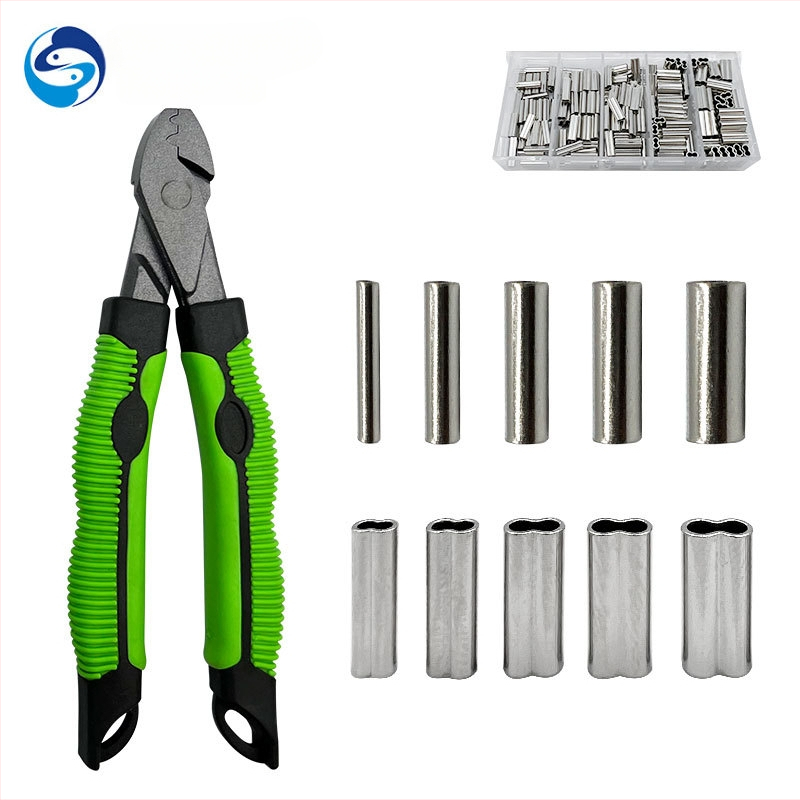 Kalapüügivahendid vasktoru topeltvasktoru õngenööri hoidik korpuse presstangid kalapüügi terastraadist klamber toru presstangid ülikond