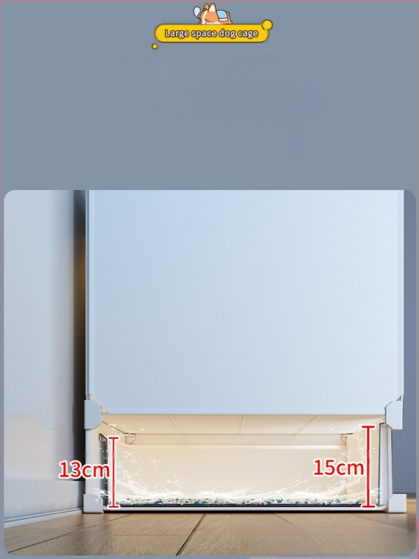 Cușcă pentru câini cu toaletă separată, o cameră, un living și o baie, cușcă pentru câini mici, cușcă pentru animale de companie de uz casnic, tip Teddy Pomeranian