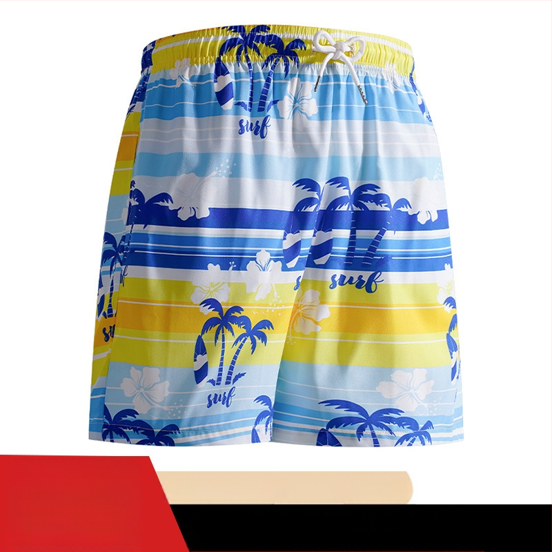 Piiriülesed Amazon Independent Stationi ruudulised lühikesed püksid meestele 2025. aasta suvised uued vabaaja rannapüksid viiepunktilised püksid