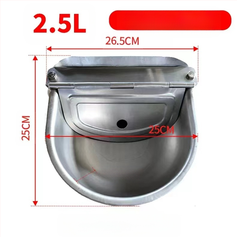 Täisautomaatne roostevabast terasest joogikauss veistele ja lammastele, ujuvpall, loomade, loomade, sea, koera, hobuse, eesli, muuli joogivarustus