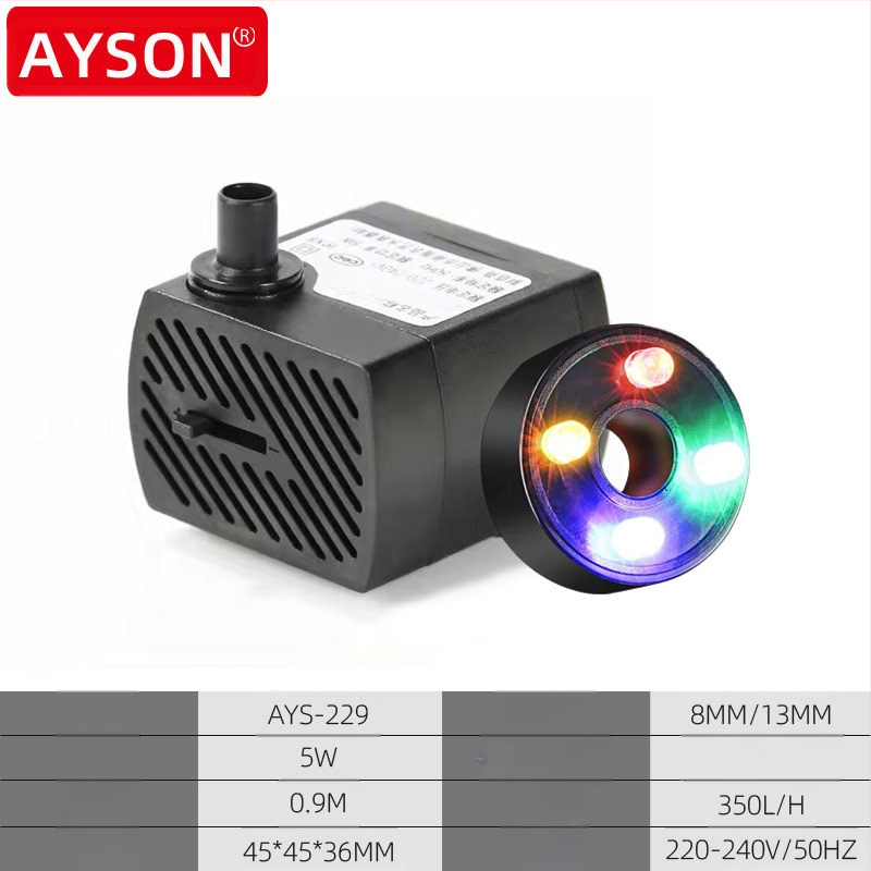 Pompă de circulație a apei curgătoare cu iluminare 110V/220V, pentru fântână artizanală, tip rockerie, SUA/Europa/Marea Britanie/Australia, furnizată de Amazon