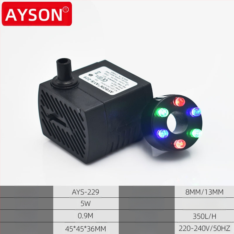 Pompă de circulație a apei curgătoare cu iluminare 110V/220V, pentru fântână artizanală, tip rockerie, SUA/Europa/Marea Britanie/Australia, furnizată de Amazon