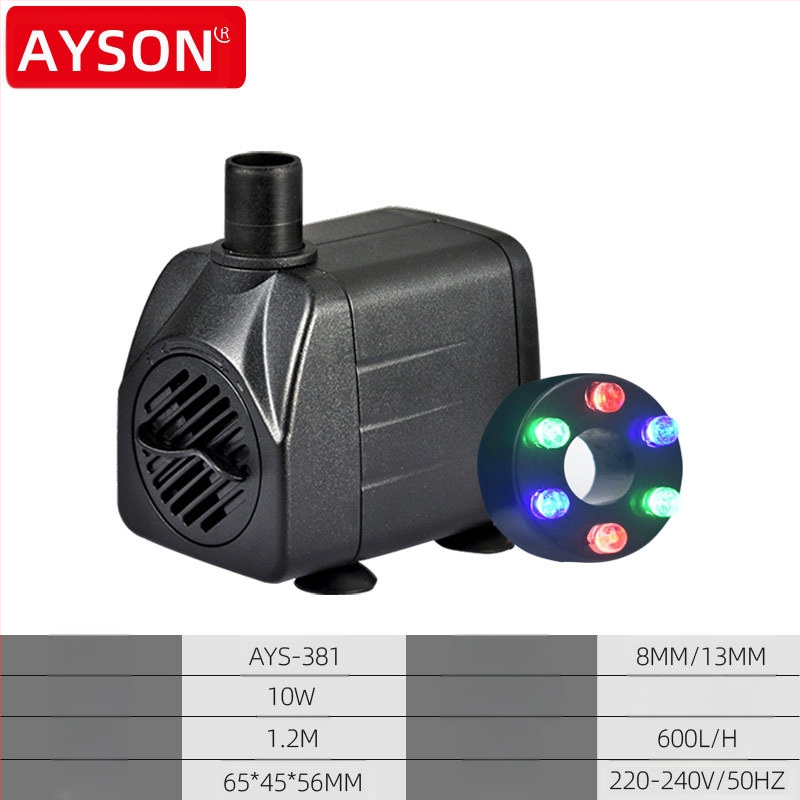 Pompă de circulație a apei curgătoare cu iluminare 110V/220V, pentru fântână artizanală, tip rockerie, SUA/Europa/Marea Britanie/Australia, furnizată de Amazon