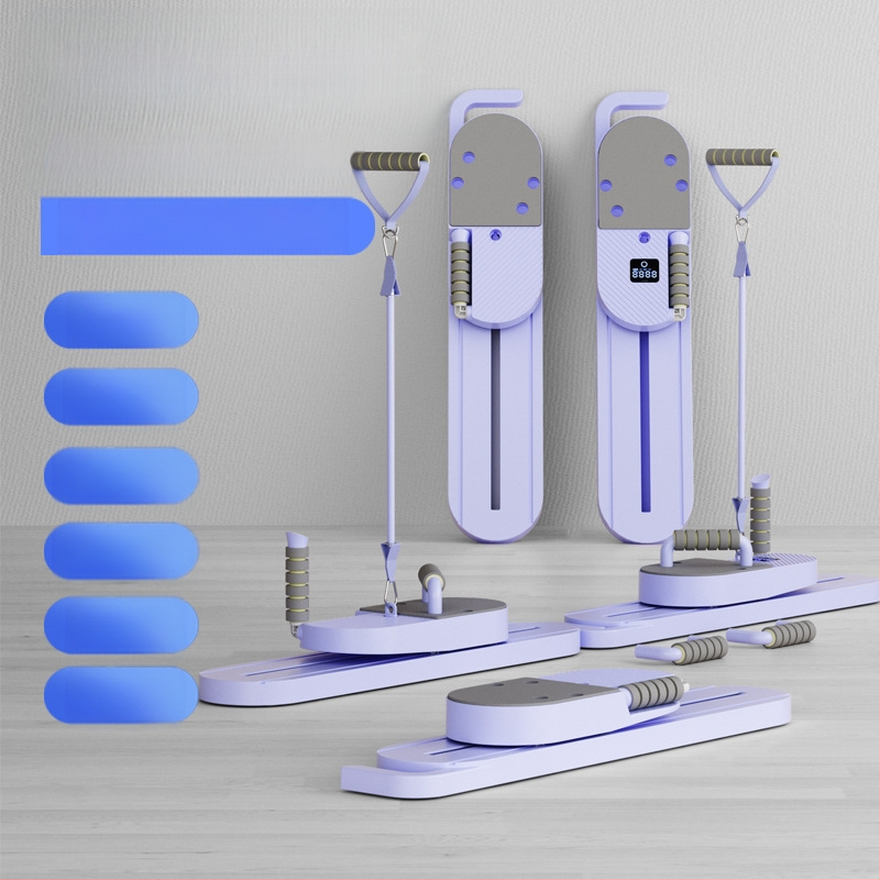 Tiktoki stiilis multifunktsionaalne lõhestatud kõhulihaste treeninglaud kõhulihaste rattaga automaatse tagasilöögiga kõhulihaste treeningvarustus