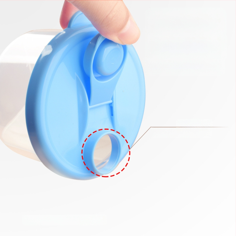 Nauja kūdikių pieno miltelių pakavimo dėžutė, patogi trijų skyrių pieno miltelių laikymo dėžutė, nuimamas pieno miltelių indelis, didmeninė prekyba 300 ml