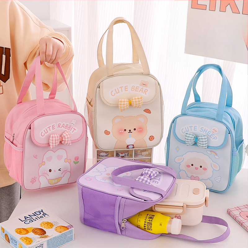 Koomiksikoti lõunasöögikarp, õpilase lõunasöögi isolatsioonikott, suure mahutavusega hoiukott, paksendatud alumiiniumfooliumist kile söögikott