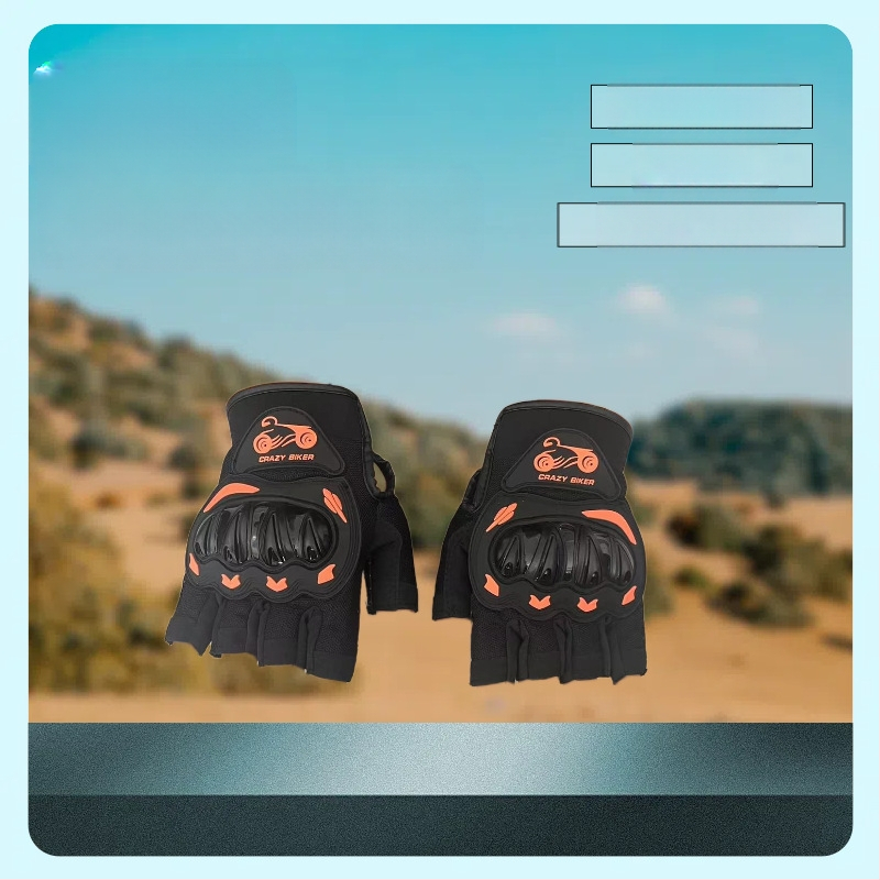 Kietos pusės pirštų pirštinės motociklui Pusės pirštų pirštinės Sportinės lauko pusės pirštų pirštinės Jojimo motociklui Kelionėms Lengvos kvėpuojančios pirštinės