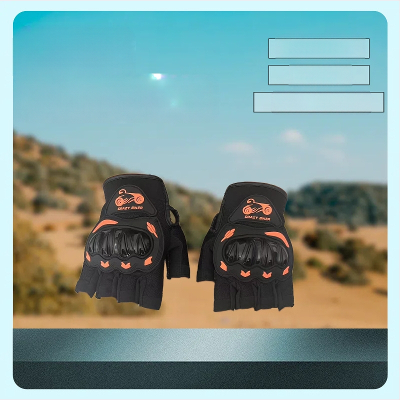Kietos pusės pirštų pirštinės motociklui Pusės pirštų pirštinės Sportinės lauko pusės pirštų pirštinės Jojimo motociklui Kelionėms Lengvos kvėpuojančios pirštinės