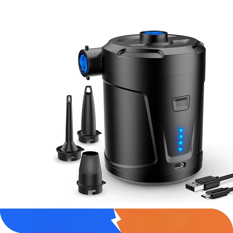 Lauko stovyklavimo belaidis nešiojamas oro siurblys, oro čiužinys, baseino plaukimo žiedas, buitinis vakuuminis suspaudimo maišelis, oro pompa