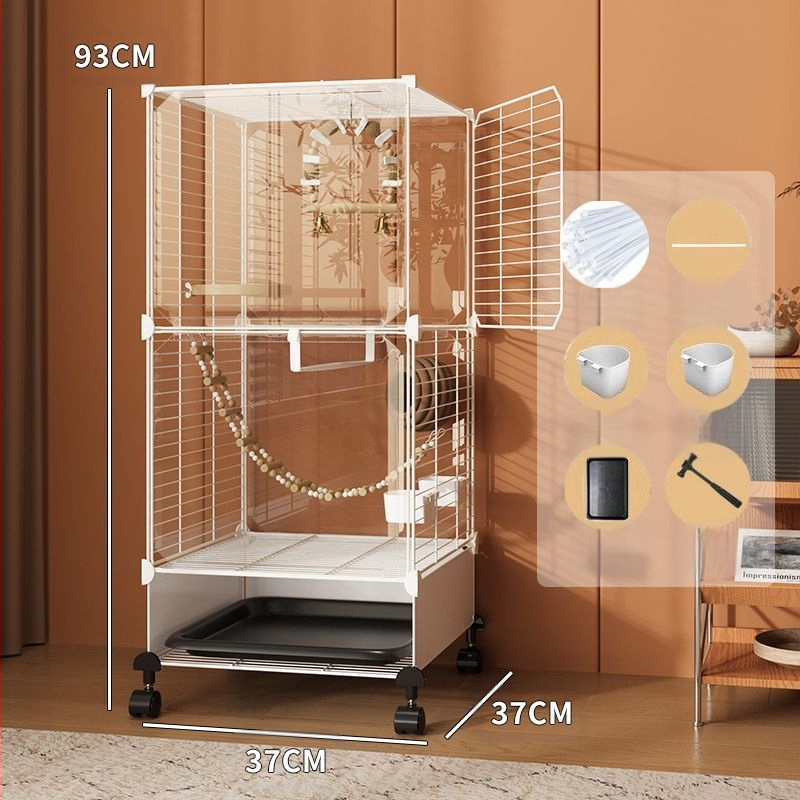 Suur linnupuur koduseks kasutamiseks, luksuslik villa viirpapagoidele ja nümfkakaduudele, pritsmekindel uus mudel väikestele lindudele nagu varblased ja viirpapagoid