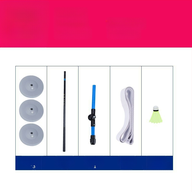 Badmintono treniruoklis, vieno asmens, vaikams skirtas nešiojamas badmintono atšokimo treniruoklis, skirtas naudoti namuose