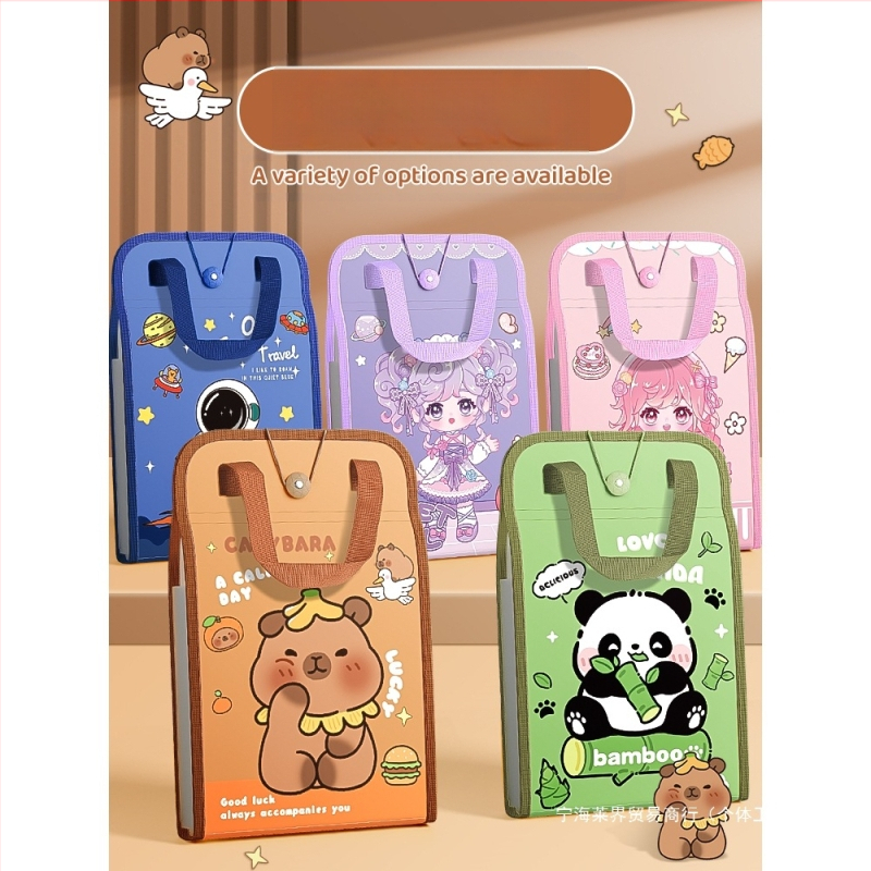 A4 käekoti dokumendikott 13-ruuduline organikott testpaberist kott mitmekihiline suure mahutavusega käeshoitav paberihoidik algkooliõpilastele